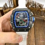 Replica Richard Mille RM11-04 Mens Watch Carbon fiber White Rubber Strap_th.jpg